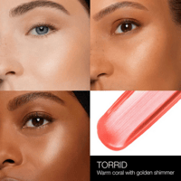 بلاشر احمر خدود سائل من نارس