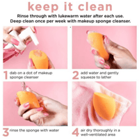 اسفنجة مكياج ميراكل للبشرة من ريل تكنيك- 2 اسفنجة