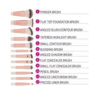 فرش مكياج روز رومانس مع حقيبة بيضاء من بي اتش-12قط...