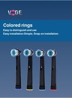 مجموعة رؤوس فرشاة من فوج - 4 قطع