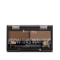 طقم بودرة الحواجب من ريميل لندن - بني