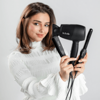 مجموعة تصفيف الشعر ميني من لابيل - 3 قطع اسود