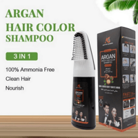 شامبو صبغة شعر سريعة بزيت الأرغان بني غامق من اميت...