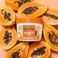 الترا دو غذاء الشعر المرمم 3 في 1 بالبابايا من غار...