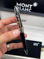 قلم مونت بلانك الموج الأزرق اسود فرار