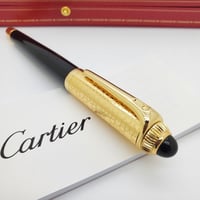 قلم كارتير رودستر اسود بذهبي غطاء