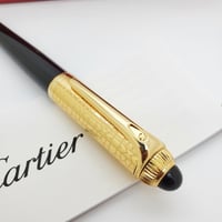 قلم كارتير رودستر اسود بذهبي غطاء
