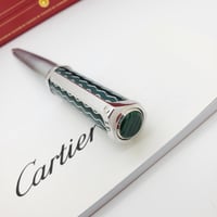 قلم كارتير سانتوس دومو اخضر مخطط