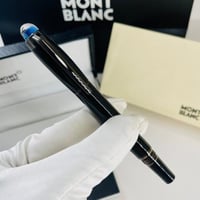 قلم مونت بلانك ستارووكر اسود غطاء