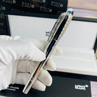 قلم مونت بلانك ستارووكر فضي غطاء