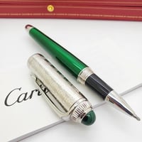 قلم كارتير رودستر اخضر بفضي غطاء