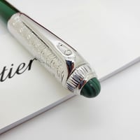 قلم كارتير رودستر فضي أخضر