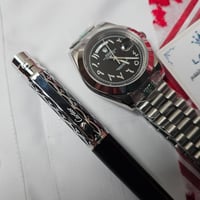 طقم ساعة رولكس وقلم كارتير غطاء