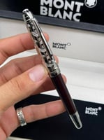 قلم مونت بلانك الموج الأزرق بني غطاء