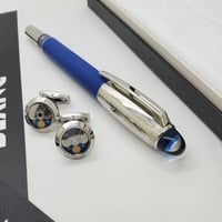 طقم مونت بلانك قلم مع كبك