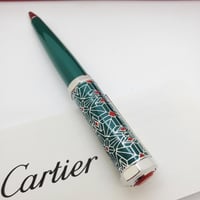 قلم كارتير سانتوس دومو مزخرف اخضر