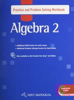 HOLT MCDOUGAL ALGEBRA 2 PRACTICE AND PROBLEM SOLVI...