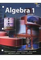 HMH Algebra 1 2015 Volume 1