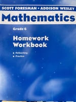SCOTT FORESMAN MATHEMATICS HOMEWORK WORKBOOK GRADE...