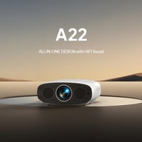 بروجكتر vevshao A22 الذكي (مع ماوس هوائي وكيبورد +...