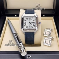 طقم كارتير الفاخر : ساعة وقلم وكبك Cartier