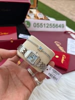 ساعة كارتير نسائي معا اسواره مجانيهCartier