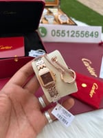 ساعة كارتير نسائي معا اسواره مجانيهCartier
