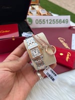 ساعة كارتير نسائي معا اسواره مجانيهCartier