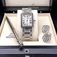 طقم كارتير الفاخر : ساعة وقلم وكبك Cartier