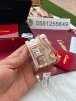ساعة كارتير نسائي معا اسواره مجانيهCartier