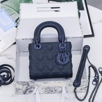 Mini lady Dior Dark blue