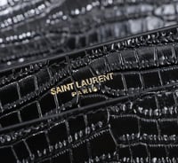 SUNSET MEDIUM IN CROCODILE-EMBOSSED LEATHER