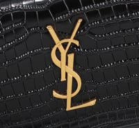 SUNSET MEDIUM IN CROCODILE-EMBOSSED LEATHER