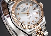 ساعة رولكس ديت جست بألماس على الأرقم