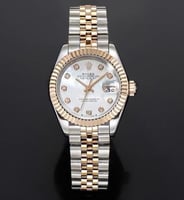 ساعة رولكس ديت جست بألماس على الأرقم