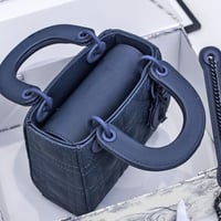 Mini lady Dior Dark blue