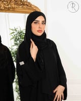 طرحة ربط + نقاب مائل