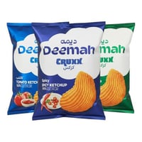 بطاطس ديمة كركس عائلي نكهات متعددة 75جم