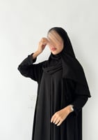 عباية سوداء بقماش ألف ليلة وليلة نصف كلوش 6167