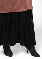 عباية التنورة شامواه بلون بني Z6109