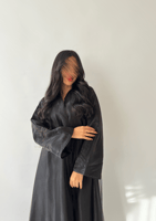 بكج عباية سوداء دبل شيفون كلوش و فستان تحت العباية...