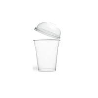 كاس شفاف 10 أونز +غطاء قبة 93مم CLEAR CUP 10 OZ WI...