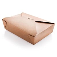 علب ورق كرافت مع غطاء أغلاق علوى 50 أونز (19*14*4...