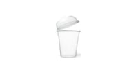 كاس شفاف 12 أونز +غطاء قبة 93مم CLEAR CUP 12 OZ WI...