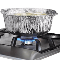 قدر قصدير المنيوم كبير جداً مع الغطاء (XL) - 7600...