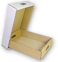 كرتون تعبئة تمور بغطاء منفصل مقاس 34*23*7