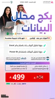 بكج محلل البيانات Power Bi & Excel