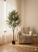 شجرة زيتون صناعية بجذع صناعي