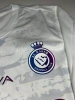 تيشيرت النصر احتياطي ابيض كم طويل 23/24