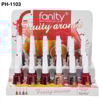 طلاء اظافر غطاء ابيض ملون 24 حبة FANITY